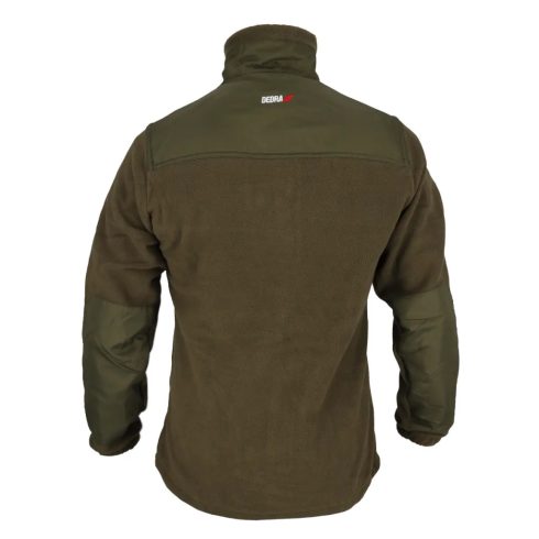 DEDRA Fleece-Pullover mit Einsätzen, 280g/m², Größe L, grün-militär BH6PA-L