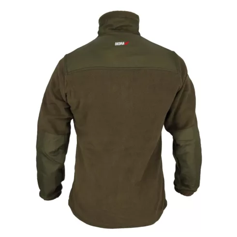 DEDRA Polár pulóver betétekkel,280g/m2,méret: S,szín: zöld-katonai  BH6PA-S
