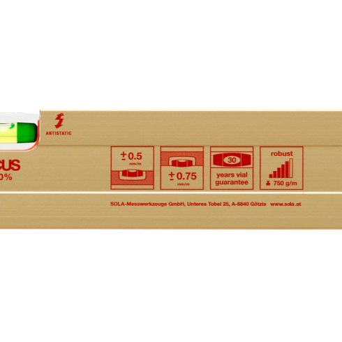 SOLA AZ 200 Alu-vízmérték arany 200cm 01161701