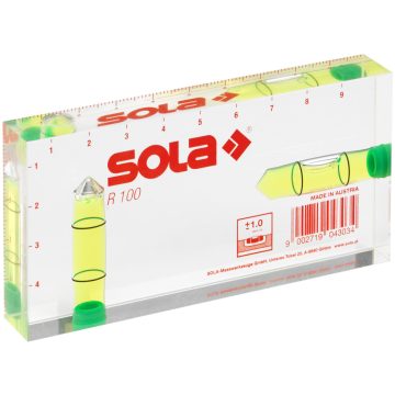 SOLA R 100 grün SB Kleine Wasserwaage  01622120