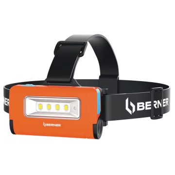   BERNER Stirnlampe 2-in-1, Zweifunktionale Akku-Lampe Nr.: 335506