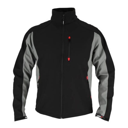 DEDRA Softshell-Jacke, Größe L, 96% Polyester + 4% Elastan BH6KS-L