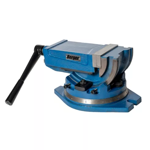 BERGER Machine Vice with Swivel Base and Tilting Function 125mm
