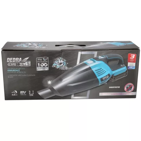 DEDRA Akkumulátoros porszívó 18V  DED7070