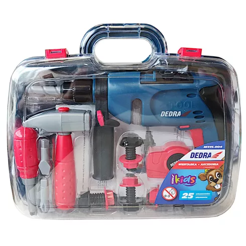 DEDRA Játékfúró + szerszámkészlet 25 részes  M315.004