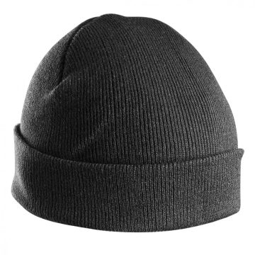 Knit Black Work Cap