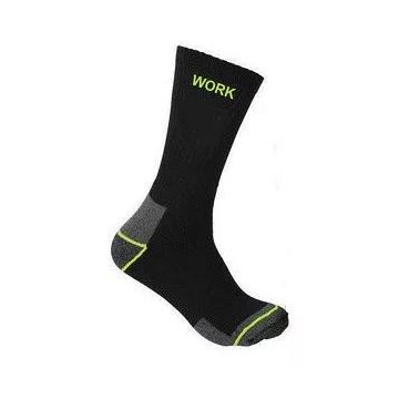 Knit Black Work Socks 4 Pairs/Pack, Size 43-46
