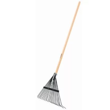 Truper Laubrechen mit Stiel, 24 Zinken, 60cm