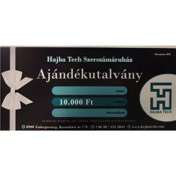   HT Hajba Tech Szerszámáruház Ajándékutalvány 10000 Ft  No.: 021