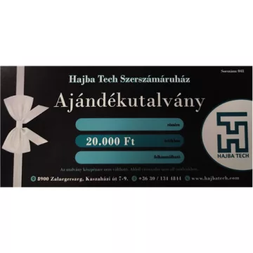   HT Hajba Tech Szerszámáruház Ajándékutalvány 20000 Ft  No.: 041