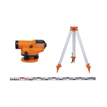   Optical Level with Tripod and Leveling Rod AL24 SET 020811-0074