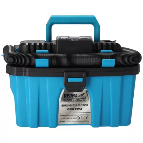DEDRA Akkumulátoros műhelyporszívó 18V  kefenélküli DED7174