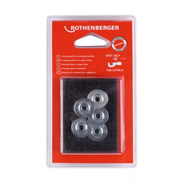   ROTHENBERGER Schneidrad für TUBE CUTTER 35 Rohrschneider, Cu-MS-Al-FE, 5 Stück/Packung
