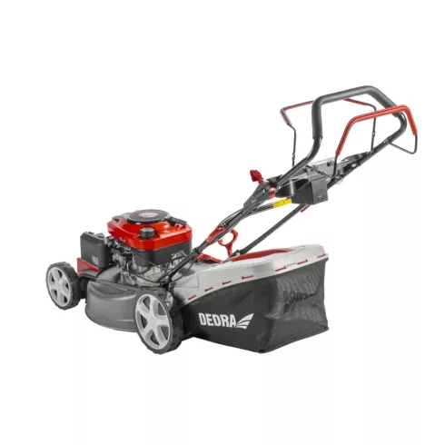 DEDRA Self-Propelled Petrol Lawn Mower, 3.6 kW, 53 cm, 196cc, Variable Speed, Dual Blade, Loncin Engine – DED8725Q-53L