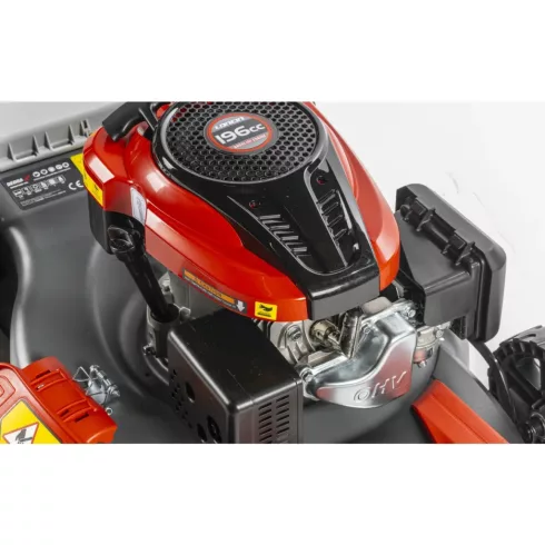 DEDRA Self-Propelled Petrol Lawn Mower, 3.6 kW, 53 cm, 196cc, Variable Speed, Dual Blade, Loncin Engine – DED8725Q-53L