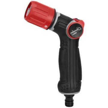   DEDRA 80N204K Gartenspritzpistole – 4-Funktionen mit Turbo-Daumensteuerung