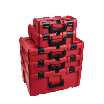   ROTHENBERGER ROCASE 4212 piros, préspofához betéttel (390 x 190 x 120 mm)