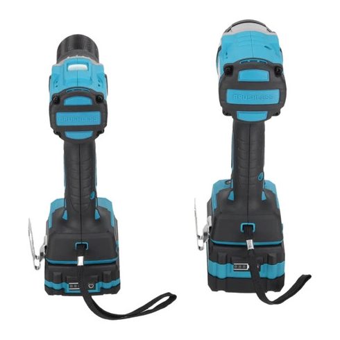 DEDRA Akku-Schlagschrauber-Set mit Transportkoffer (2 Ah & 4 Ah Akkus, Ladegerät) – DED7030A03