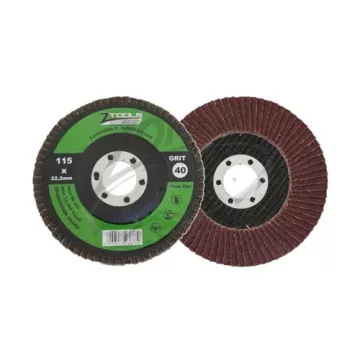   Z-TOOLS INOX lamellás csiszolótányér F27 egyenes 125x22,2 P40Z