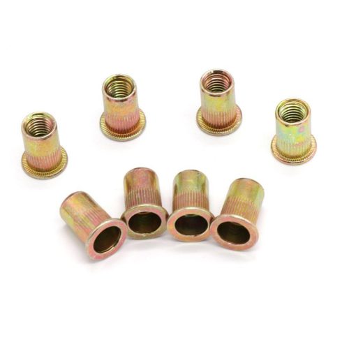 Rivet Nut M8 Flat Head Steel (250 pcs/box) – 03446