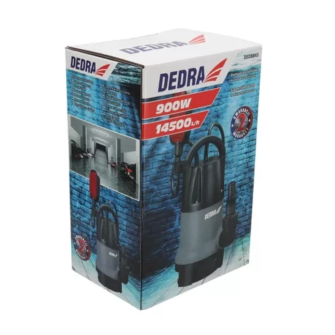 DEDRA Búvárszivattyú tiszta vagy szennyezett vízhez 900W  DED8843