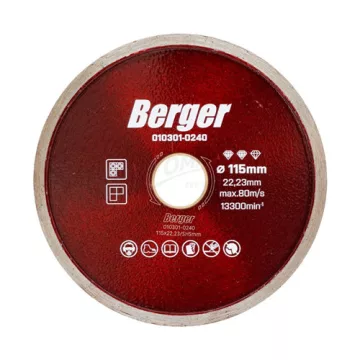   BERGER Tile Diamond Cutting Disc 115 x 22.23 mm / Segment Height: 5 mm