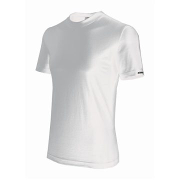    DEDRA Herren T-Shirt mit kurzen Ärmeln XXL Weiß 100 % Baumwolle – BH5TW-XXL