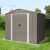RMSA 6x8 Braun – Metall Gartenhaus 2,4 x 1,7 m mit Satteldach, Braun