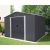 RIWALL RMSA 8x10 Anthrazit – Metall-Gartenhaus 3 × 2,4 m mit Satteldach, Anthrazit