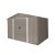 RIWALL RMSA 8x10 Braun – Metall-Gartenhaus 3 × 2,4 m mit Satteldach, Braun