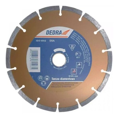 DEDRA Szegmentált gyémánt vágótárcsa 230mm/22,2  H1109