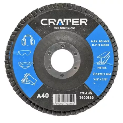 LAMELLÁS TISZTÍTÓKORONG CRATER 125x22,2 A40   3600163
