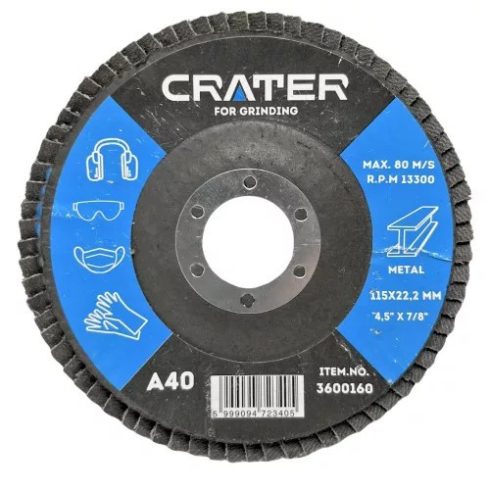 CRATER Lamellen-Reinigungsscheibe (125x22,2 mm, A60) 3600164