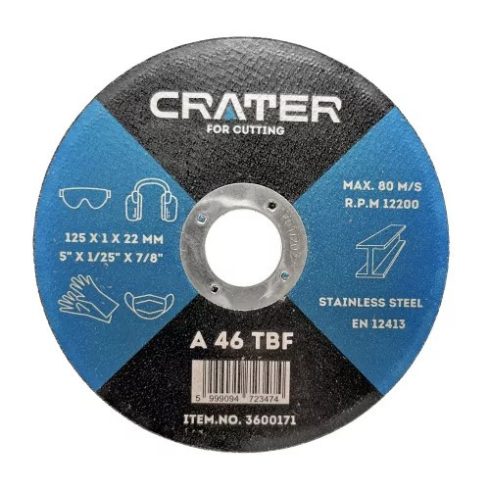 CRATER Trennscheibe für Edelstahl (125x1x22 mm) 3600171