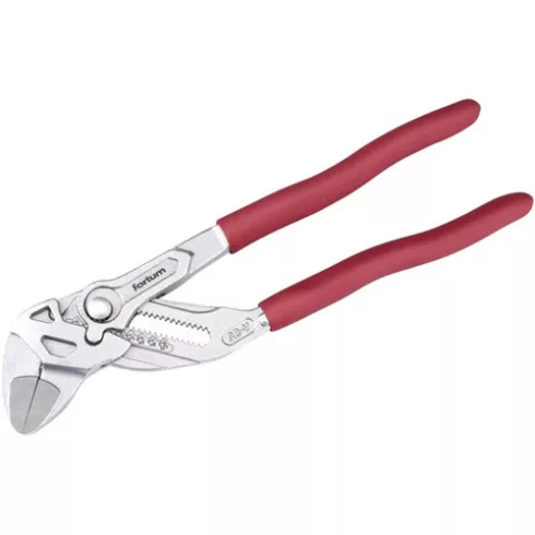 Vízpumpafogó nyomógombos párhuzamos pofákkal 250mm krómozott CrV gumírozott markolat