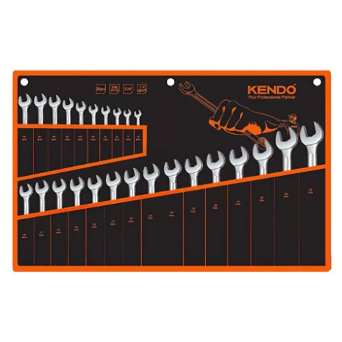 KENDO csillag-villás kulcskészlet 25r. 6-32mm CrV No.15249