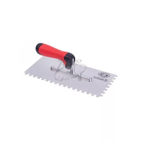 OLEJNIK glettelő fogazott INOX E6 130x280mm ERGO Profi