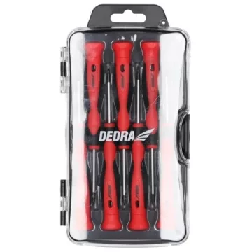   DEDRA Precíziós csavarhúzó készlet 7db/csomag Crv  06A080