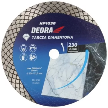   DEDRA Gyémánt vágókorong pikkelyes száraz nedves vágásra 230mm  H1036