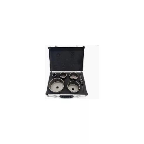Hajba Tech Vídiás koronafúró készlet 6db-os ALU kofferben 40-125mm